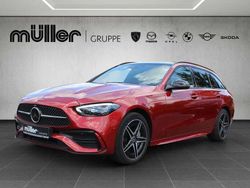 Hyazinthrot metallic Gebraucht 2022 Mercedes C300e AMG line Kombi | 36.980 € (Fairer Preis)