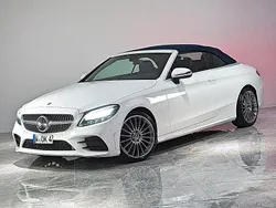 Weiß Gebraucht 2021 Mercedes C180 AMG Cabrio | 33.950 € (Fairer Preis)