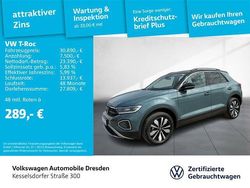 Petroleum blue metallic schwarz Gebraucht 2024 VW T-Roc Life SUV | 30.890 € (Etwas zu teuer)