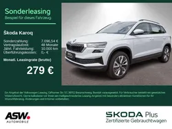 Moonweiss metallic Gebraucht 2024 Skoda Karoq Style SUV | 35.830 € (Fairer Preis)