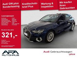 Blau Gebraucht 2024 Audi A3 Advanced Plus Limousine | 28.444 € (Fairer Preis)