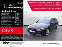 Mythosschwarz metallic Gebraucht 2021 Audi A4 S-Line Kombi | 26.390 € (Guter Preis)