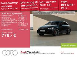 Mythosschwarz metallic Gebraucht 2025 Audi RS3 Sportback Ambiente Kleinwagen | 67.900 € (Fairer Preis)