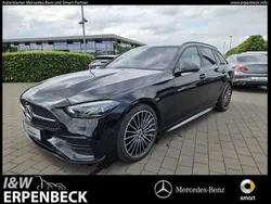 Schwarz Gebraucht 2023 Mercedes C180 AMG line Kombi | 38.390 € (Teuer)