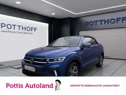 Blau Gebraucht 2024 VW T-Roc Cabriolet R-line Cabrio | 34.997 € (Fairer Preis)