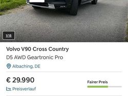 Grau Gebraucht 2017 Volvo V90 CC Pro Kombi | 28.000 € (Fairer Preis)
