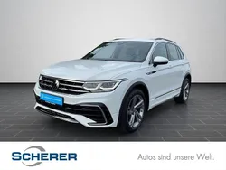 Pure white Gebraucht 2022 VW Tiguan R-line SUV | 29.440 € (Superpreis)