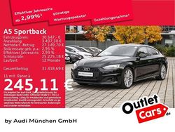 Mythosschwarz metallic Gebraucht 2021 Audi A5 Sportback Advanced Kleinwagen | 30.647 € (Fairer Preis)