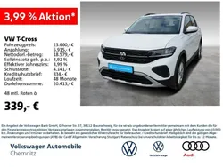 Pure white Gebraucht 2024 VW T-Cross Life SUV | 23.660 € (Etwas zu teuer)