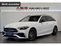 Polarweiss unilack Gebraucht 2024 Mercedes C300 AMG line Kombi | 52.790 € (Teuer)
