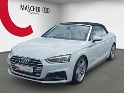 Gletscherweiss metallic Gebraucht 2019 Audi A5 Cabriolet S-Line Cabrio | 32.240 € (Fairer Preis)