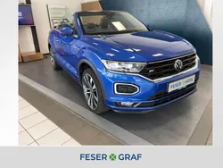 Blau Gebraucht 2021 VW T-Roc Cabriolet R-line Cabrio | 23.490 €