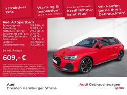Rot Gebraucht 2024 Audi A3 Sportback S-Line Limousine | 39.890 € (Fairer Preis)
