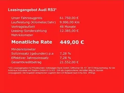 Weiss Gebraucht 2024 Audi RS3 Sportback Ambiente Kleinwagen | 61.750 € (Fairer Preis)