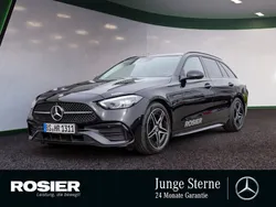 Schwarz Gebraucht 2023 Mercedes C200 AMG line Kombi | 37.850 € (Etwas zu teuer)