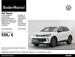 Oryxweiß perlmutteffekt Gebraucht 2025 VW Tiguan Goal SUV | 47.930 € (Superpreis)