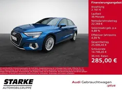 Blau Gebraucht 2022 Audi A3 Sportback e-tron Advanced Limousine | 24.430 € (Guter Preis)