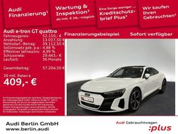 Ibisweiß Gebraucht 2023 Audi e-tron GT quattro Ambiente Limousine | 52.150 € (Superpreis)