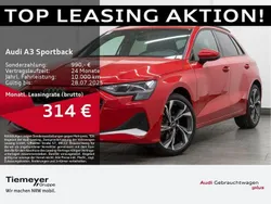 Rot Gebraucht 2024 Audi A3 Sportback S-Line Limousine | 35.110 € (Guter Preis)
