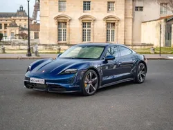 Blau Gebraucht 2020 Porsche Taycan Turbo S Limousine | 94.900 € (Etwas zu teuer)