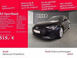Schwarz Gebraucht 2025 Audi A3 S-Line Limousine | 35.699 € (Guter Preis)