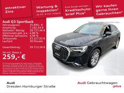 Schwarz Gebraucht 2024 Audi Q3 Sportback Basis SUV | 35.890 € (Fairer Preis)