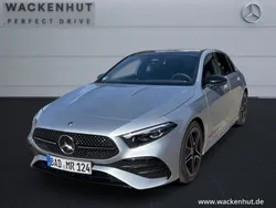 Hightechsilber metalliclack Gebraucht 2024 Mercedes A180 AMG Limousine | 32.840 € (Fairer Preis)