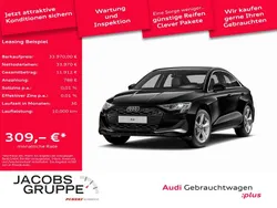Mythosschwarz metallic Gebraucht 2025 Audi A3 Advanced Plus Limousine | 33.970 € (Guter Preis)