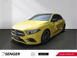 Gelb Gebraucht 2022 Mercedes A200 AMG Limousine | 29.480 € (Fairer Preis)