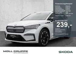 Weiß Gebraucht 2022 Skoda Enyaq iV SportLine SUV | 37.350 € (Fairer Preis)