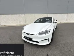 Weiß Gebraucht 2023 Tesla Model S Plaid Limousine | 78.800 € (Etwas zu teuer)