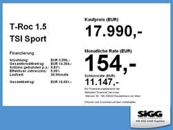 Blau Gebraucht 2021 VW T-Roc Sportline SUV | 17.990 € (Superpreis)