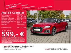Tangorot metallic/verdeck schw Gebraucht 2022 Audi S5 Cabriolet Sport Cabrio | 50.789 € (Fairer Preis)