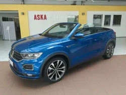 Ravennablau metallic Gebraucht 2022 VW T-Roc Cabriolet R-line Cabrio | 30.699 € (Fairer Preis)