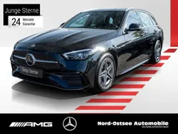 Metalliclack obsidianschwarz Gebraucht 2024 Mercedes C220 AMG Kombi | 40.790 € (Guter Preis)