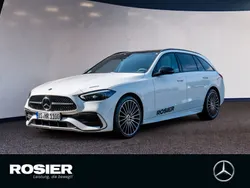 Weiß Gebraucht 2024 Mercedes C220 AMG line Kombi | 47.900 € (Teuer)
