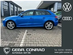 Arablau kristalleffekt Gebraucht 2020 Audi A3 Sportback e-tron S-Line Limousine | 21.789 € (Guter Preis)