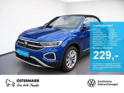 Ravennablau metallic Gebraucht 2024 VW T-Roc Cabriolet Style Cabrio | 24.565 € (Superpreis)