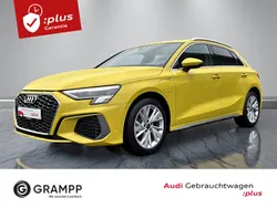 Gelb (pythongelb metallic) Gebraucht 2024 Audi A3 Sportback e-tron S-Line Limousine | 34.590 € (Fairer Preis)