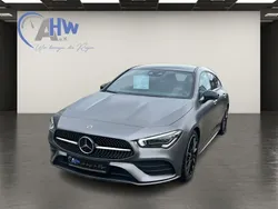 Designo mountaingrau magno Gebraucht 2020 Mercedes CLA220 Shooting Brake AMG line Kombi | 32.970 € (Teuer)