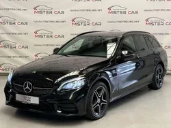 Obsidianschwarz metalliclack Gebraucht 2019 Mercedes C220 AMG line Kombi | 26.890 € (Guter Preis)