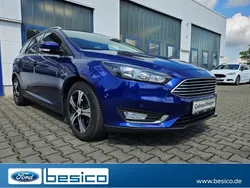 Indicblau metallic (blau) Gebraucht 2015 Ford Focus Titanium Kombi | 11.680 € (Teuer)