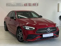 Rot Gebraucht 2024 Mercedes C180 AMG Limousine | 37.999 € (Fairer Preis)