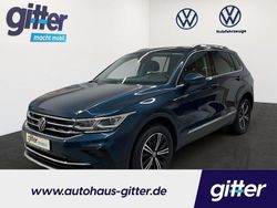 Nightshade blue metallic Gebraucht 2022 VW Tiguan Elegance SUV | 32.489 € (Guter Preis)