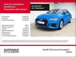 Turboblau Gebraucht 2023 Audi A3 S-Line Limousine | 32.480 € (Fairer Preis)