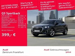 Mythosschwarz metallic Gebraucht 2022 Audi Q3 Sportback S-Line SUV | 34.850 € (Fairer Preis)