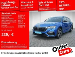 Raceblau metallic Gebraucht 2022 Skoda Octavia RS Kombi | 31.999 € (Guter Preis)