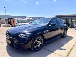 Schwarz Gebraucht 2022 Mercedes C300e AMG line Kombi | 35.999 € (Teuer)