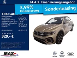 Silber Gebraucht 2024 VW T-Roc Cabriolet R-line Cabrio | 37.779 € (Etwas zu teuer)