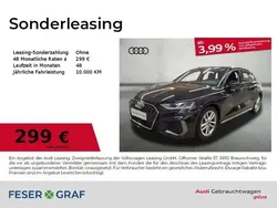 Schwarz (mythosschwarz metallic) Gebraucht 2024 Audi A3 Sportback S-Line Limousine | 35.470 € (Guter Preis)
